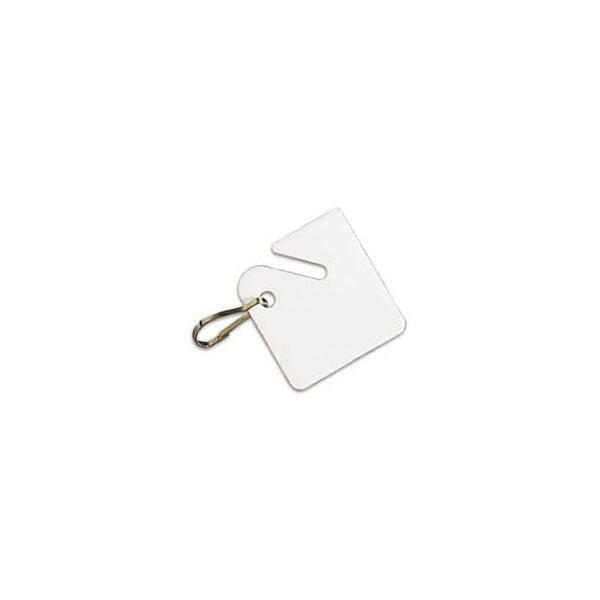 Lucky Line LuckyLine: 1-1/2 CABINET TAG W/HK WHITE LKL-26690